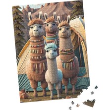 100 Parça Puzzle Çift Tasarım Tek Kutu Alpaka