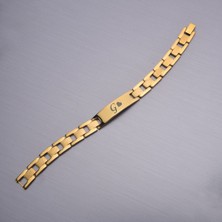 İdol Avm Gentleman G Harfli Kalpli Erkek Çelik Bileklik Takı Hediyelik Aksesuar