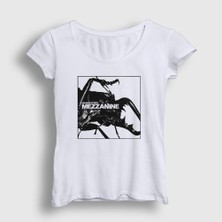 Presmono Kadın Beyaz Mezzanine Massive Attack T-Shirt