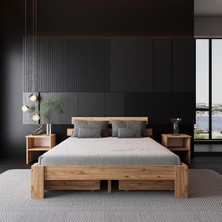 4 Çekmeceli Lotus Atlantik  Mdf Karyola | Çift Kişilik Yatak Uyumlu, Kolay Kurulum
