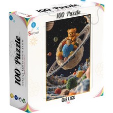 100 Parça Puzzle Çift Tasarım Tek Kutu Büyük Boy Dondurma