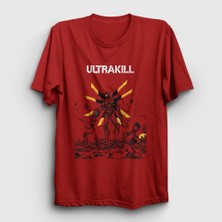 Presmono Unisex Kırmızı Poster V2 Ultrakill T-Shirt