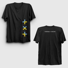 Presmono Unisex Siyah Logo Tomorrow x Together Txt Sırt Baskılı T-Shirt