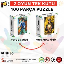 100 Parça Puzzle Çift Tasarım Tek Kutu Yenilmez Dragon
