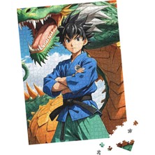 100 Parça Puzzle Çift Tasarım Tek Kutu Yenilmez Dragon