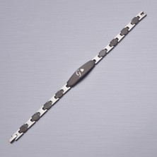 İdol Avm Handsome G Harfli Erkek Çelik Bileklik Takı Hediyelik Aksesuar