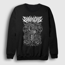 Presmono Unisex Siyah Skull Müzik Babymetal Sweatshirt