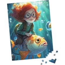 100 Parça Puzzle Çift Tasarım Tek Kutu Su Altı Macerası