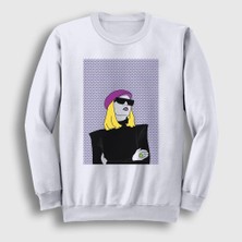 Presmono Unisex Beyaz Cool Roisin Murphy Sweatshirt