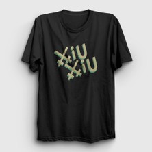 Presmono Unisex Siyah Logo Band Xiu Xiu T-Shirt