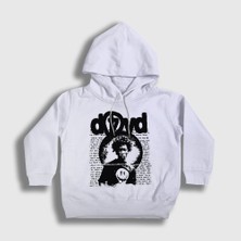 Presmono Unisex Çocuk Beyaz Love Müzik D4VD Kapüşonlu Sweatshirt