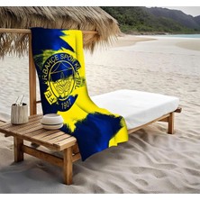 Fenerbahçe ~ Desenli Deniz Havuz Plaj Havlusu Peştemal 80X160CM