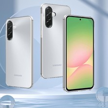 Samsung Galaxy A56 Dayanıklı Kaymaz Şeffaf Silikon Kılıf ve Kolay Takılır Ekran Koruyucu