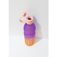 1000 ml Cam Matara Renkli Su Şişesi Suluk Seyahat Spor Piknik Için Matara