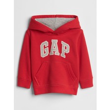 Gap Erkek Bebek Kırmızı Gap Logo Fransız Havlu Kumaş Sweatshirt