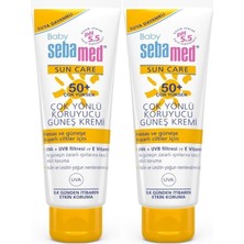 Sebamed Baby Sun Care Güneş Kremi 75ML 50+ Çok Yüksek Faktör Çoçuk (2 Li Set)