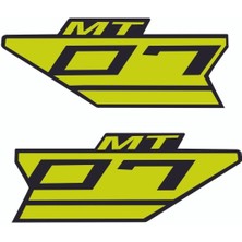 Mt-07 Neon Yeşil Depo Ram Air Sticker