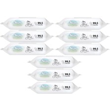 Sleepy Islak Havlu Mendil Bio Natural 40 Yaprak Yeni Doğan (9 Lu Set) Plastik Kapaklı 360 Yaprak