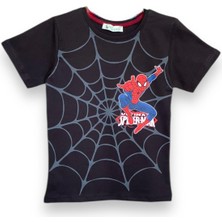 Erkek Çocuk Örümcek Adam Baskılı Yazlık Tişört