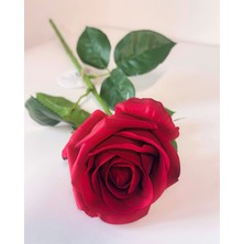 Yapay Çiçek Islak Dokulu Gül 40CM