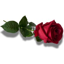 Yapay Çiçek Islak Dokulu Gül 40CM