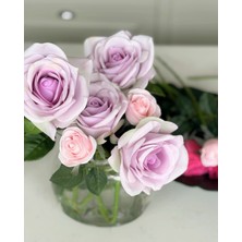 Yapay Çiçek Islak Dokulu Gül 40CM