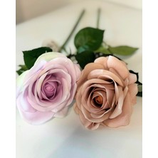 Yapay Çiçek Islak Dokulu Gül 40CM