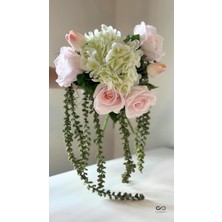 Yapay Çiçek Islak Dokulu Gül 40CM