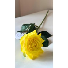 Yapay Çiçek Islak Dokulu Gül 40CM