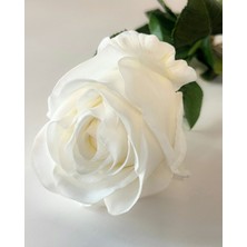 Yapay Çiçek Islak Dokulu Gül 40CM