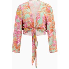 Guess Knotted Crop Kimono