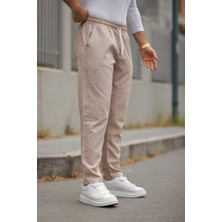 Veraura Lifestyle Erkek Beli Bağcıklı Çizgili Pantolon