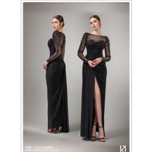 Kenzel Taş Detaylı Abiye ELBISE-7098