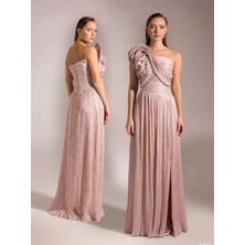 Kenzel Yaka Detaylı Abiye ELBISE-25049