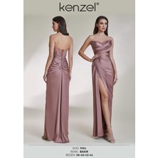Kenzel Straplez Yaka Taş Detaylı Abiye ELBISE-9104