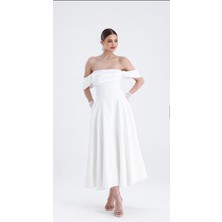 Hotcontact Madonna Yaka Midi Boy ELBISE-5151