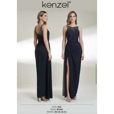 Kenzel Taş Detaylı Abiye ELBISE-9115
