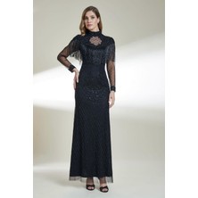 Kenzel Tamamı Taş Detaylı Abiye ELBISE-9301