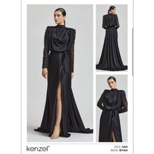 Kenzel Taş Detaylı Abiye ELBISE-1055