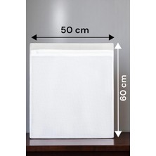 Katilus Fermuarlı Çamaşır Yıkama Filesi 50 x 60 cm Ayakkabı Filesi Beyaz Çamaşır Ayakkabı Düzenleyici