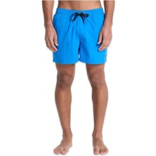 EQYJV04139 Spl Floral Volley 15 Mavi Normal Bel Standart Kalıp Erkek Şort Mayo