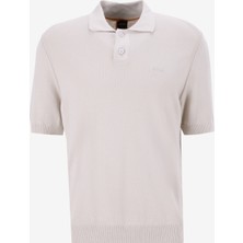 Boss Polo Yaka Regular Fit Bej Erkek Kazak Asac_p