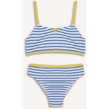 DeFacto Çizgili Bikini Takımı Kız Çocuk E5131A825HS