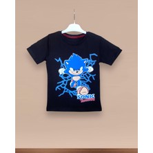 Erkek Çocuk Yazlık Sonic Desenli Tişört