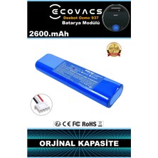 Robo-Mi Ecovacs Deebot Ozmo 937 2600mAh Robot Süpürge Bataryası - Gerçek Kapasite, Maksimum Güvenlik