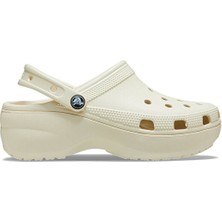 Crocs Kadın 206750-2Y2  Classic Platform Clog Terlik Bej Renkli Günlük Kullanım İçin Konforlu Tasarım