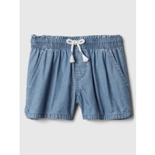 Gap Kız Çocuk Açık Mavi Chambray Pull-On Şort