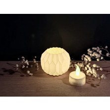 Origamı Tasarım Mumluk LED LED Mum Şamdan Modern