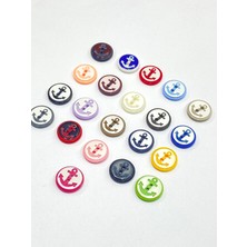 Karan Tuhafiye Bebek Düğmesi / Çapa Model 1 / 10 Adet /