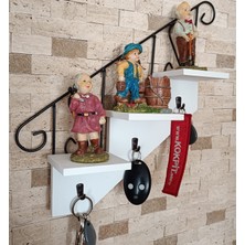 Royal Hediyelik Dekoratif, Merdiven Modelli, Çiçek, Anahtarlık Askılığı (BİBLOLAR ÜRÜNE DAHİL DEĞİLDİR)